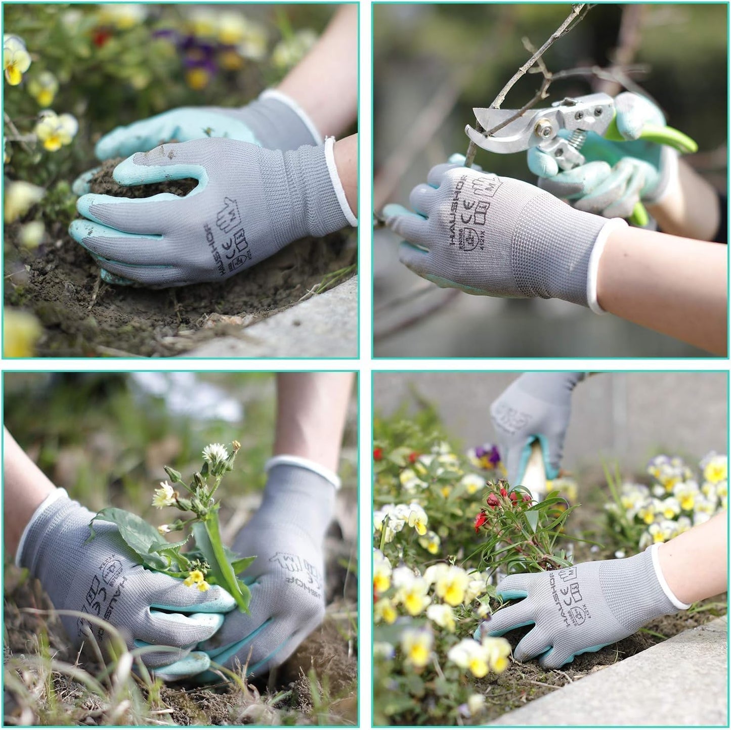 Thorn-proof gardening gloves, set of 6 pairs