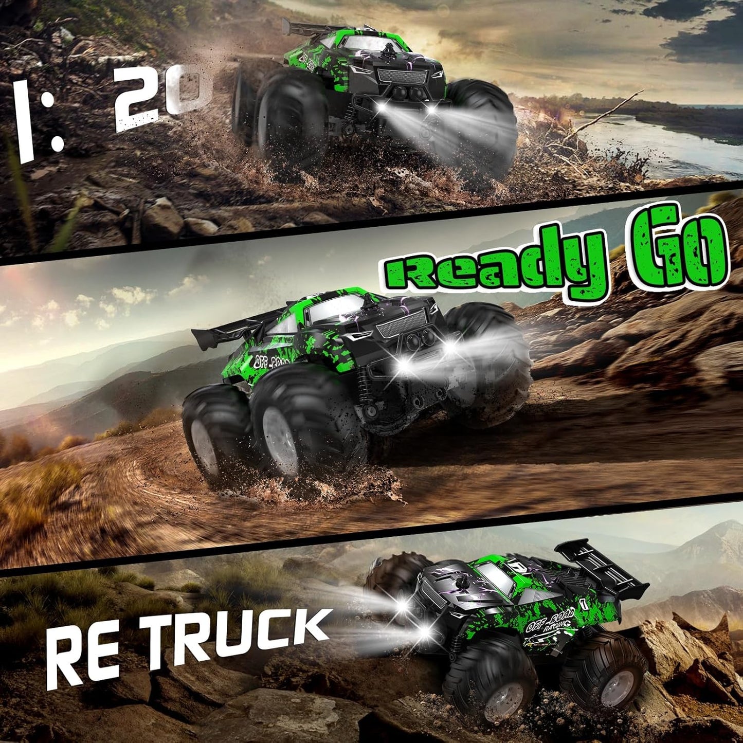 Glow-Up RC Monster Truck – Fast, Fun & Perfect for Kids