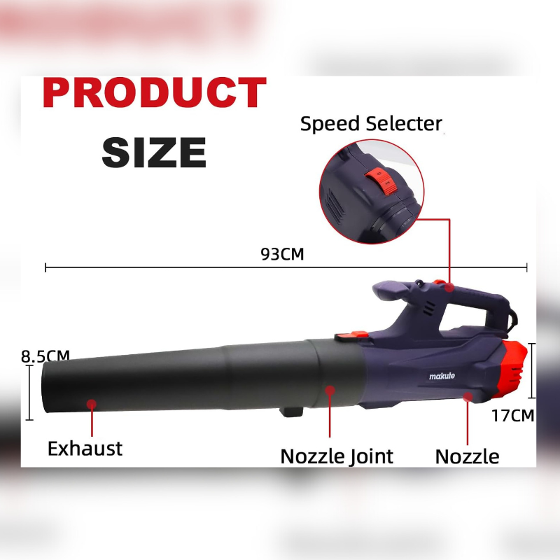 MAKUTE PB111 Leaf Blower - High-Power 3800W Electric Garden Cleaner | Inov-AE