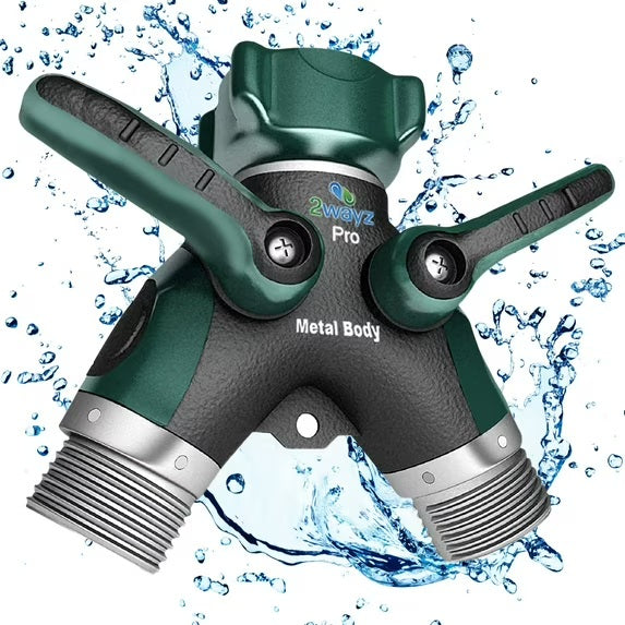 Reinforced metal hose splitter, secured 2020 version