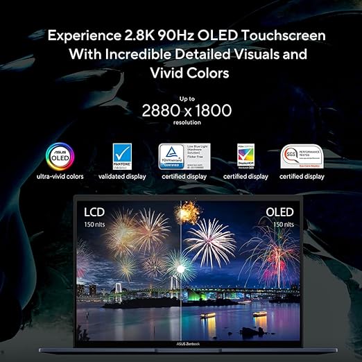 ASUS Zenbook 14 OLED UX3402VA – 14″ 2.8K 90 Hz Ultraportable • Intel Core i9 / 16 GB RAM • Ultra-fast SSD