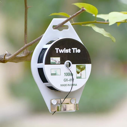 Twist Ties 328 ft (100 m) with Built-In Cutter