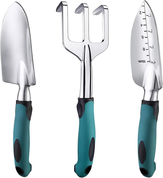 Trowels Cast-Aluminum Garden Hand Shovels with Non-Slip Rubber Grip | Inov-AE