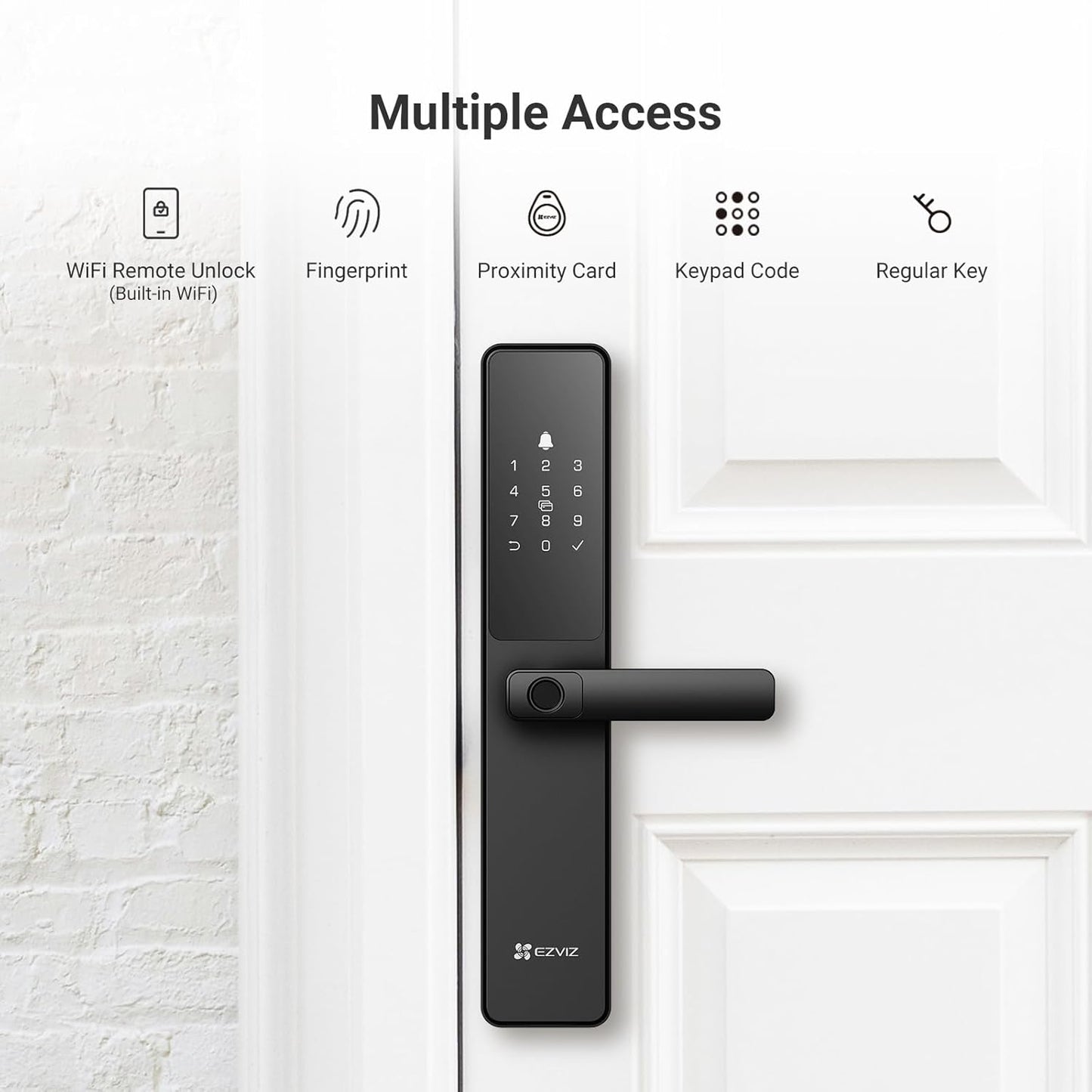 EZVIZ Smart Lock Y2000, 7-in-1 Smart Door Lock