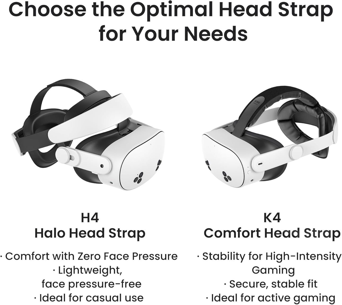 KIWI K4 Comfort Head Strap for Meta Quest 3 / Quest 3S VR Headset