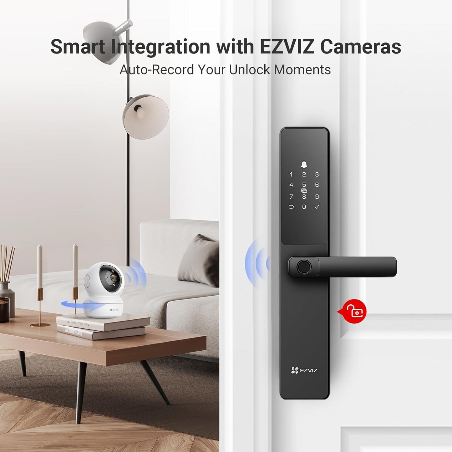 EZVIZ Smart Lock Y2000, 7-in-1 Smart Door Lock