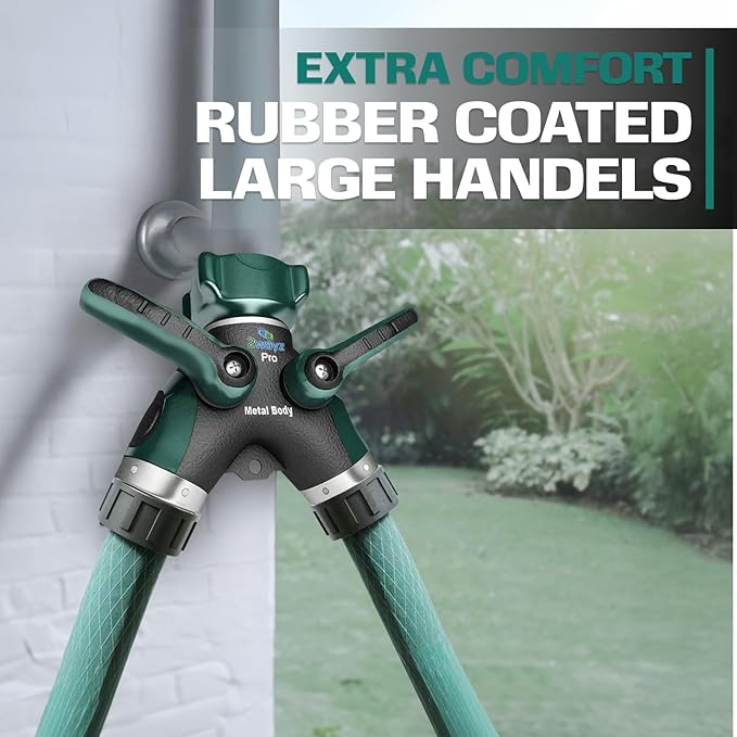 Reinforced metal hose splitter, secured 2020 version