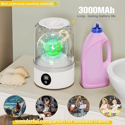 Underwear Washer, Portable Mini Washing Machine 2025