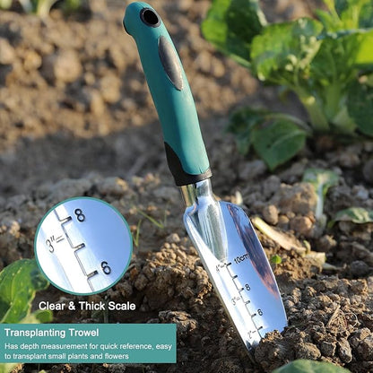 Trowels Cast-Aluminum Garden Hand Shovels with Non-Slip Rubber Grip | Inov-AE