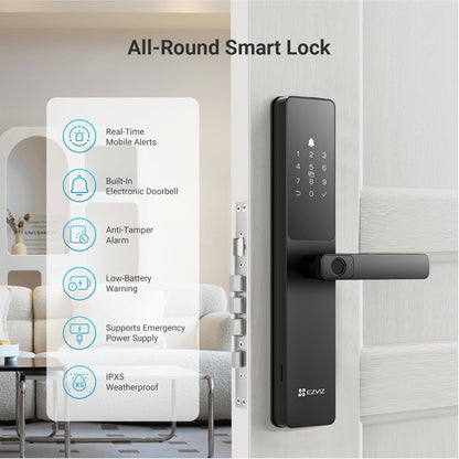 EZVIZ Smart Lock Y2000, 7-in-1 Smart Door Lock