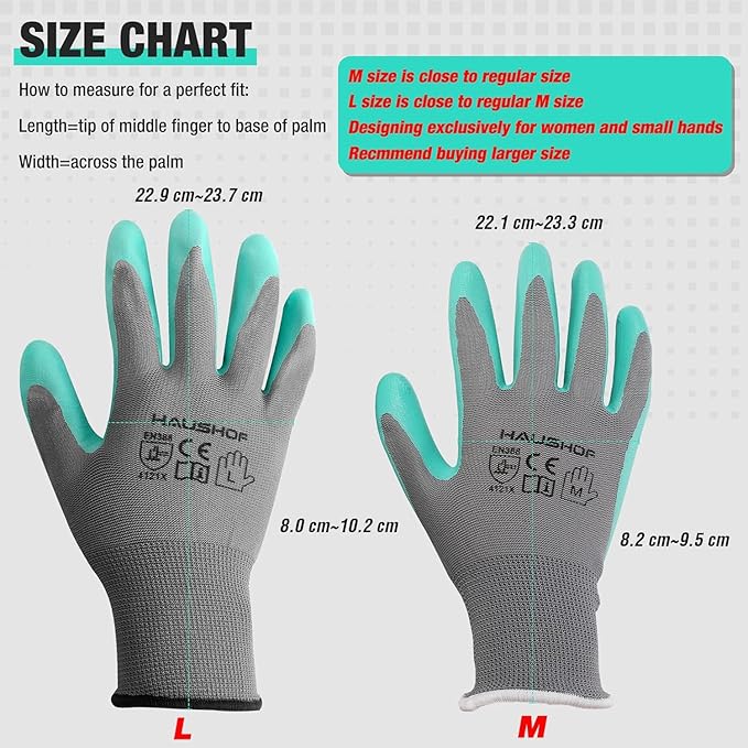 Thorn-proof gardening gloves, set of 6 pairs