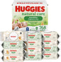 Huggies Natural Care Sensitive Baby Wipes, Unscented, Hypoallergenic, 99% Purified Water, 12 Flip-Top Packs