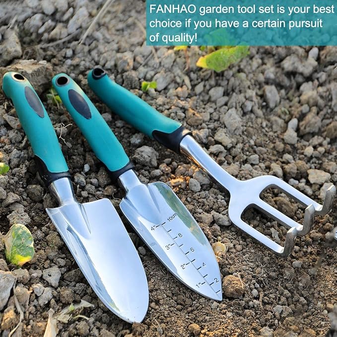 Trowels Cast-Aluminum Garden Hand Shovels with Non-Slip Rubber Grip | Inov-AE