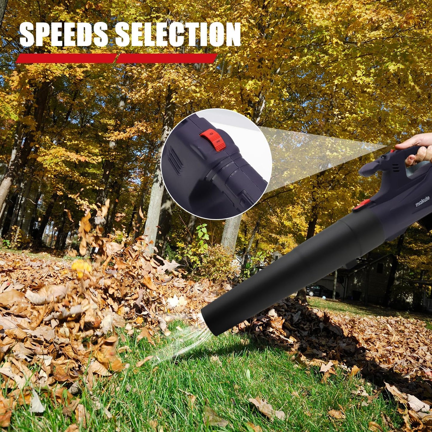 MAKUTE PB111 Leaf Blower - High-Power 3800W Electric Garden Cleaner | Inov-AE