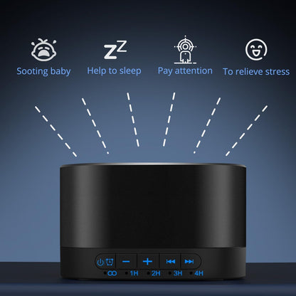 Magicteam White Noise Machine with 20 Non Looping Natural Soothing Sounds Memory