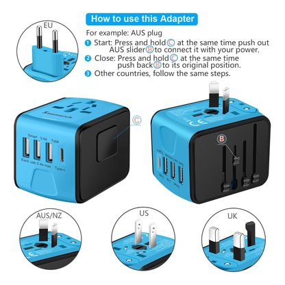 Universal International Travel Power Adapter