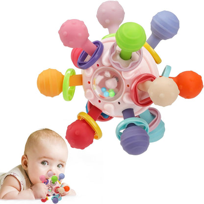Baby Montessori Sensory Toys for 0-6 6-12 Months, Baby Teether Teething Toys